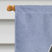Cocker Spaniel Black Welcome Flag Canvas House Size BB5673CHF