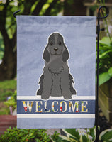 Cocker Spaniel Black Welcome Flag Garden Size BB5673GF
