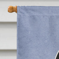 Cocker Spaniel Black Tan Welcome Flag Canvas House Size BB5674CHF