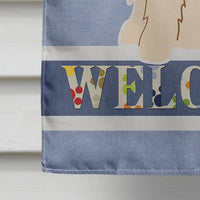 Cocker Spaniel Buff Welcome Flag Canvas House Size BB5675CHF