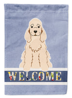 Cocker Spaniel Buff Welcome Flag Garden Size BB5675GF