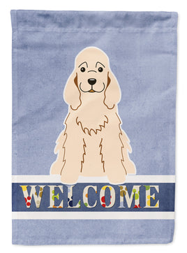 Cocker Spaniel Buff Welcome Flag Garden Size BB5675GF