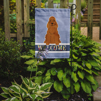 Cocker Spaniel Red Welcome Flag Garden Size BB5676GF