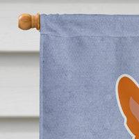Corgi Welcome Flag Canvas House Size BB5681CHF