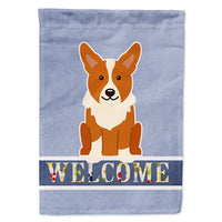 Corgi Welcome Flag Canvas House Size BB5681CHF