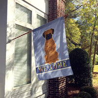 Brindle Boxer Welcome Flag Canvas House Size BB5698CHF