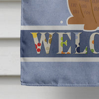 Brindle Boxer Welcome Flag Canvas House Size BB5698CHF