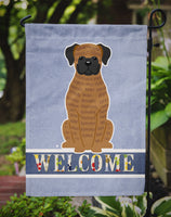 Brindle Boxer Welcome Flag Garden Size BB5698GF
