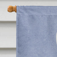 Bull Terrier Black White Welcome Flag Canvas House Size BB5714CHF
