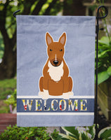 Bull Terrier Red Welcome Flag Garden Size BB5715GF