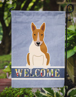 Bull Terrier Red White Welcome Flag Garden Size BB5716GF