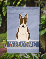 Bull Terrier Dark Brindle Welcome Flag Garden Size BB5717GF