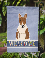 Bull Terrier Brindle Welcome Flag Garden Size BB5718GF