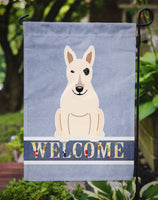 Bull Terrier White Welcome Flag Garden Size BB5719GF