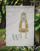 Alphabet W for Wolf Flag Garden Size BB5748GF