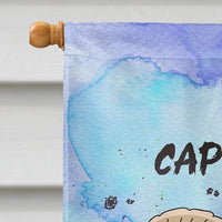 Capricorn Zodiac Sign Flag Canvas House Size BB7326CHF