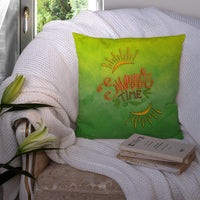 Summer Time Fabric Decorative Pillow BB7453PW1414