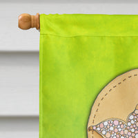 Flip Flops Welcome Flag Canvas House Size BB7454CHF