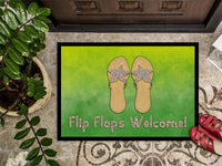 Flip Flops Welcome Indoor or Outdoor Mat 24x36 BB7454JMAT