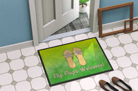 Flip Flops Welcome Indoor or Outdoor Mat 24x36 BB7454JMAT