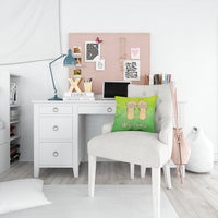 Flip Flops Welcome Fabric Decorative Pillow BB7454PW1414