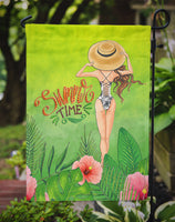 Summer Time Lady in Swimsuit Flag Garden Size BB7455GF