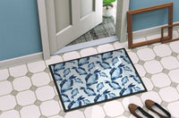 Beach Watercolor Fishes Indoor or Outdoor Mat 24x36 BB7532JMAT