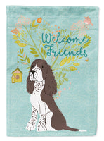 Welcome Friends Brown Springer Spaniel Flag Canvas House Size BB7622CHF