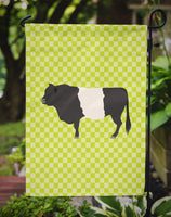 Belted Galloway Cow Green Flag Garden Size