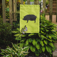 Berkshire Pig Green Flag Garden Size