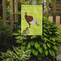Bourbon Red Turkey Hen Green Flag Garden Size