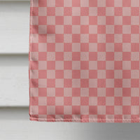 Arabian Camel Dromedary Pink Check Flag Canvas House Size BB7817CHF