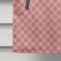 Black Angus Cow Pink Check Flag Canvas House Size BB7828CHF