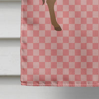 Cotentin Donkey Pink Check Flag Canvas House Size BB7849CHF