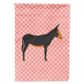 Catalan Donkey Pink Check Flag Canvas House Size BB7855CHF