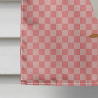 Bali Duck Pink Check Flag Canvas House Size BB7859CHF