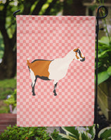 Alpine Goat Pink Check Flag Garden Size BB7880GF