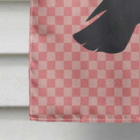 Budapest Highflyer Pigeon Pink Check Flag Canvas House Size BB7947CHF