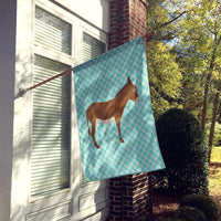 Cotentin Donkey Blue Check Flag Canvas House Size BB8023CHF