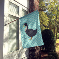 Blue Swedish Duck Blue Check Flag Canvas House Size BB8036CHF