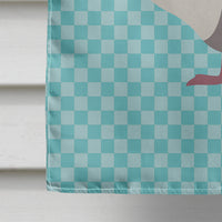 Buff Grey Back Goose Blue Check Flag Canvas House Size BB8075CHF