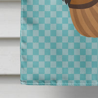 Bronze Turkey Blue Check Flag Canvas House Size BB8160CHF