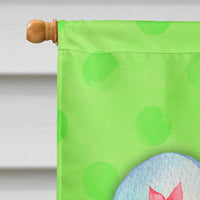 Flip Flops Green Polkadot Flag Canvas House Size BB8180CHF