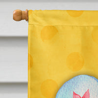 Flip Flops Yellow Polkadot Flag Canvas House Size BB8182CHF