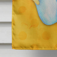 Flip Flops Yellow Polkadot Flag Canvas House Size BB8182CHF