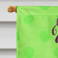 Bikini Swimsuit Green Polkadot Flag Canvas House Size BB8195CHF