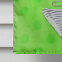 Bikini Swimsuit Green Polkadot Flag Canvas House Size BB8195CHF