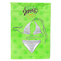 Bikini Swimsuit Green Polkadot Flag Canvas House Size BB8195CHF