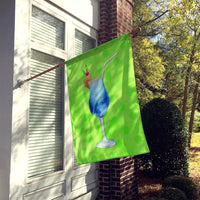 Summer Cocktail Green Polkadot Flag Canvas House Size BB8230CHF
