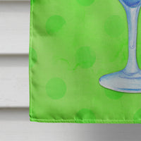 Summer Cocktail Green Polkadot Flag Canvas House Size BB8230CHF